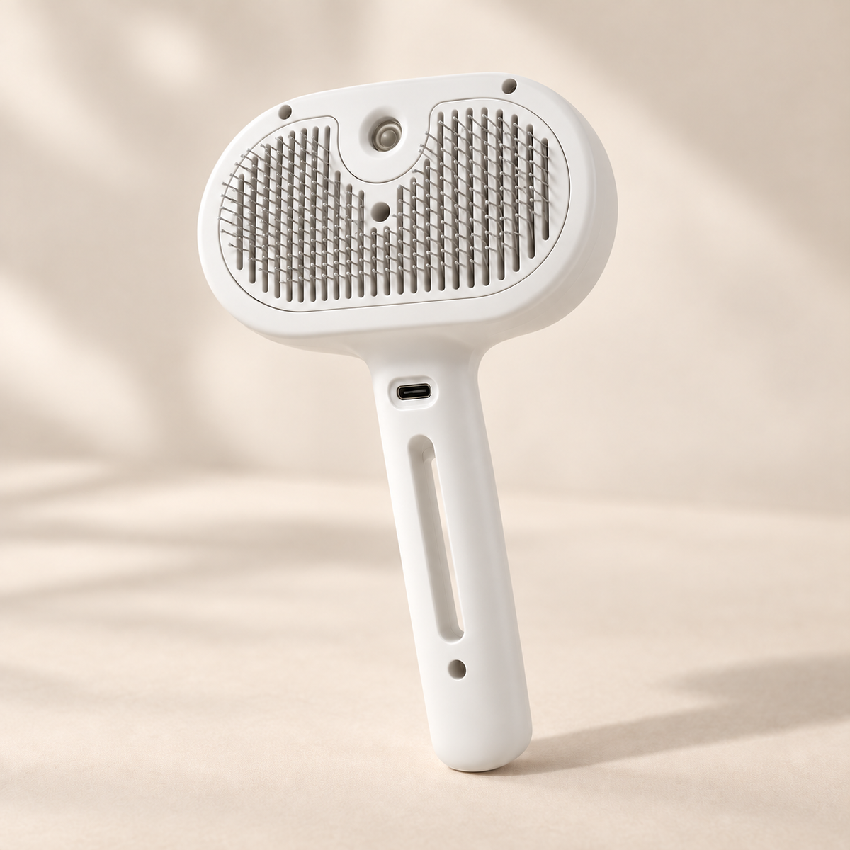 Mist Groom Shedding Brush in white